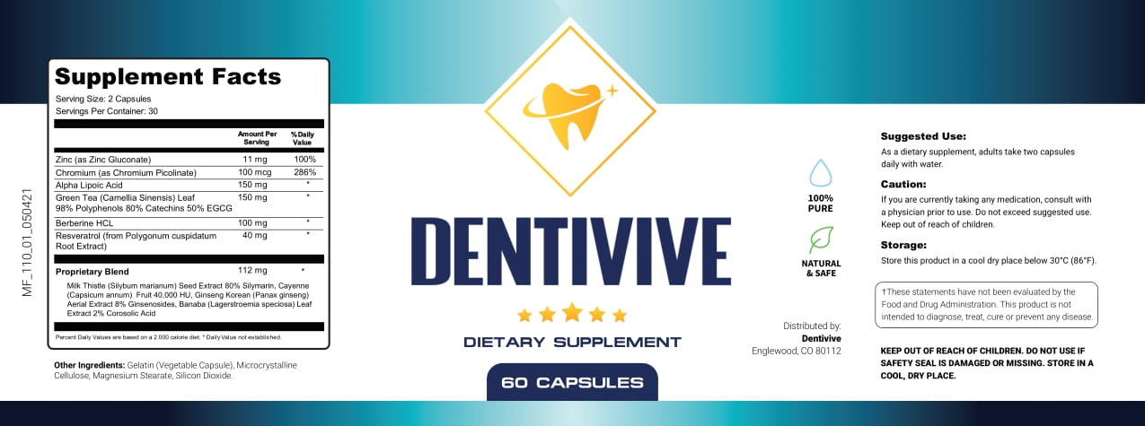 DentiVive Supplement Fact